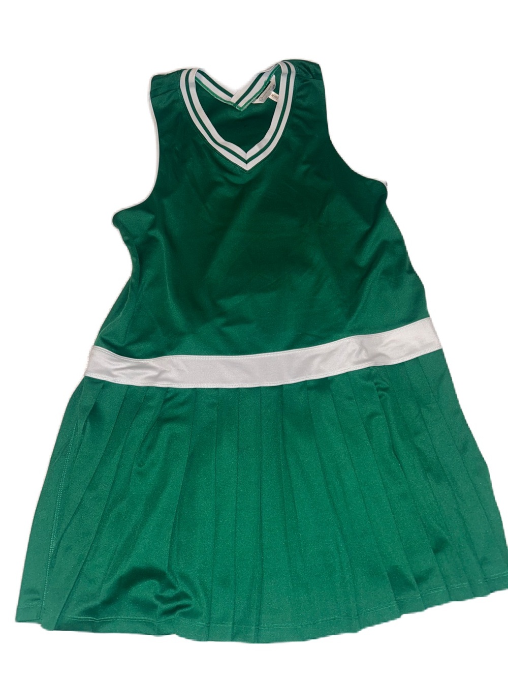 Nanette Lepore Verdant Green Sleeveless Dress with Bright White Trim - Picture 2 of 5